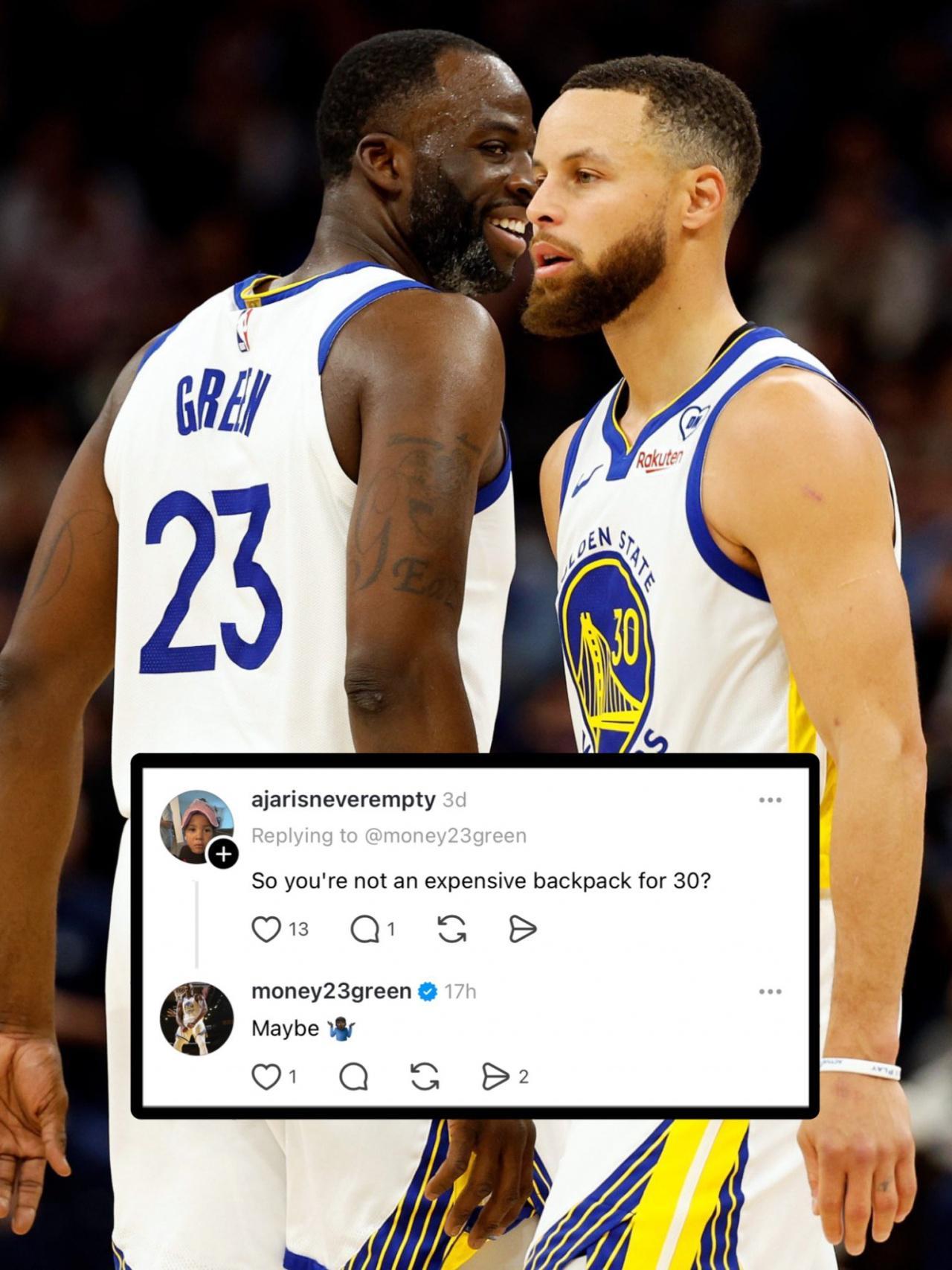 网友贴脸开大：你难道不是库里昂贵的累赘吗？追梦回应：也许吧